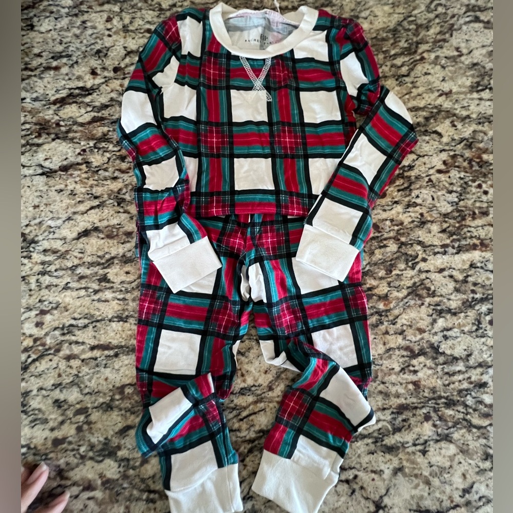 Rachel Parcell Plaid Kids Pajamas - Red, Green, White